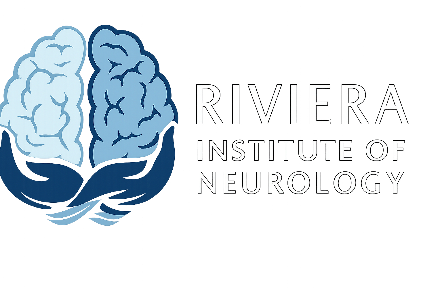 Riviera Institute of Neurology white logo